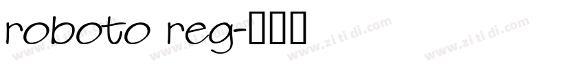roboto reg字体转换